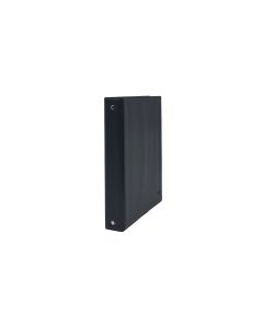 PORTABLOC SARO 4 ANILLAS 25MM PVC CUARTO NEGRO