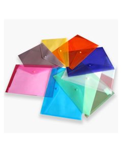 SOBRE PORTADOCUMENTOS PRAXTON POLIPROPILENO BROCHE A4 TRANSPARENTE PAQUETE 12UD