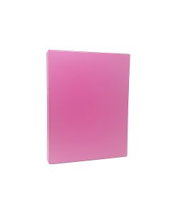 PORTABLOC SARO 2 ANILLAS 25MM PVC FOLIO ROSA INTENSO