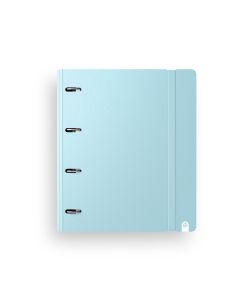 CARPEBLOC CARCHIVO 4 ANILLAS 35MM POLIPROPILENO SOFT CON GOMA A4 90G 100H AZUL