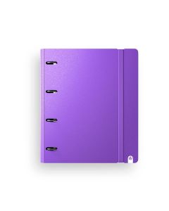 CARPEBLOC CARCHIVO 4 ANILLAS 35MM POLIPROPILENO RIGIDO FOAM STYLE CON GOMA A4 100H VIOLETA