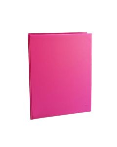 PORTABLOC SARO 4 ANILLAS 25MM PVC FOLIO ROSA INTENSO