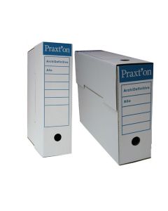 CAJA ARCHIVADOR PRAXTON DEFINITIVO FOLIO CAJA 10UD