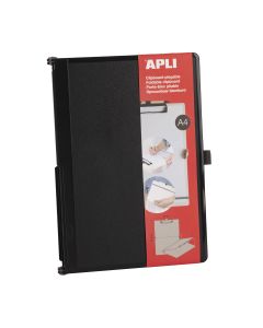 PLACA PORTANOTAS APLI ABS PLEGABLE CLIPBOARD A4 NEGRA