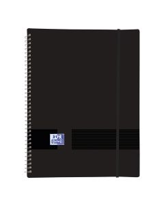 CARPETA FUNDAS OXFORD LIVE&GO POLIPROPILENO ESPIRAL 30 FUNDAS A4 NEGRA
