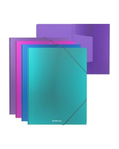 CARPETA SOLAPAS ERICH KRAUSE POLIPROPILENO DIAGONAL VIVID A4 PAQUETE 4UD
