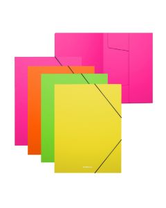 CARPETA SOLAPAS ERICH KRAUSE POLIPROPILENO MATT NEON A4 PAQUETE 4UD