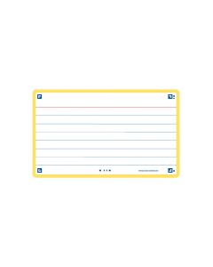 FLASHCARDS 2.0 OXFORD 75X125 HORIZONTAL AMARILLA PAQUETE 30UD