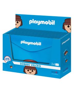 SOBRE PORTADOCUMENTOS DOHE PLAYMOBIL POLIPROPILENO VELCRO FOLIO EXPOSITOR 24UD