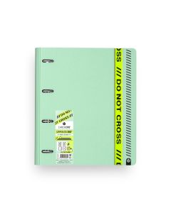 CARPEBLOC CARCHIVO 4 ANILLAS 35MM POLYFOAM 360º DO NOT CROSS MINT A4 90G 100H 5X5