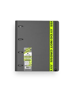 CARPEBLOC CARCHIVO 4 ANILLAS 35MM POLYFOAM 360º DO NOT CROSS CARBON A4 90G 100H 5X5