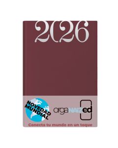 AGENDA PRAXTON TAPA DURA BASICA ROJA CUARTO DIA PAGINA