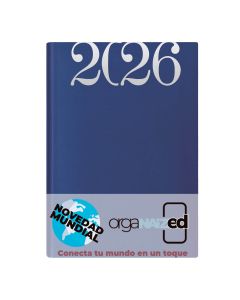 AGENDA PRAXTON TAPA DURA BASICA AZUL CUARTO DIA PAGINA