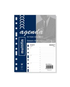 RECAMBIO AGENDA MULTIFIN 3002 215X155MM DIA PAGINA