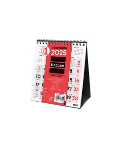 CALENDARIO SOBREMESA FINOCAM ESPIRAL NUMEROS GRANDES 150X140MM MES VISTA XS