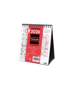 CALENDARIO SOBREMESA FINOCAM ESPIRAL ESCRIBIR 150X140MM MES VISTA XS