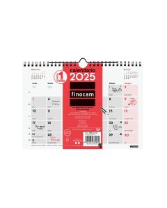 CALENDARIO PARED FINOCAM ESPIRAL ESCRIBIR 150X210MM MES VISTA S
