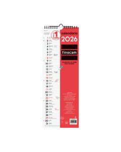 CALENDARIO PARED FINOCAM ESPIRAL ESCRIBIR LARGO 430X155MM MES VISTA