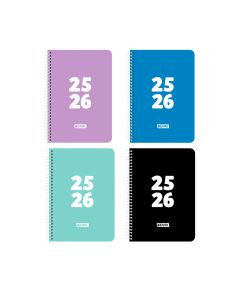 AGENDA ESCOLAR ENRI POLIPROPILENO ESPIRAL TEENS CUARTO DIA PAGINA