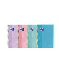 AGENDA ESCOLAR OXFORD TAPA EXTRADURA ESPIRAL SCHOOL TOUCH PASTEL CON GOMA CUARTO SEMANA VISTA