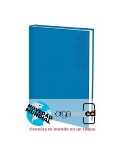 AGENDA BOOST ACOLCHADA TUCSON AZUL 24X17CM DIA PAGINA E11
