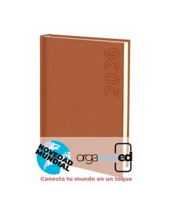 AGENDA BOOST ACOLCHADA TUCSON MARRON 24X17CM DIA PAGINA E11