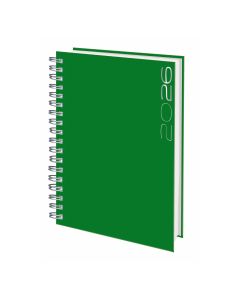 AGENDA BOOST TAPA DURA ESPIRAL POSITANO VERDE 24X17CM DIA PAGINA VERDE D13