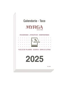 TACO CALENDARIO MYRGA MURAL 20X14CM