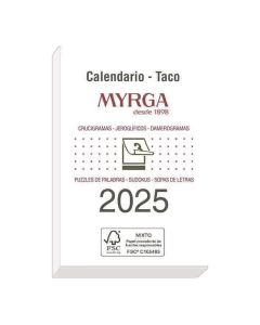 TACO CALENDARIO MYRGA MURAL 10,5X6,5CM