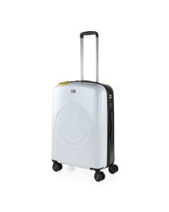 TROLLEY SMILEY 61CM ABS/PC BLANCO-NEGRO