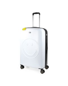 TROLLEY SMILEY 71CM ABS/PC BLANCO-NEGRO