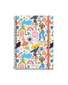 AGENDA ESCOLAR MIQUELRIUS TAPA DURA ESPIRAL PLUS TEEN PARTY CON GOMA 215X155 DIA PAGINA