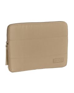 FUNDA PC SAFTA MOOS CAPSULA ACOLCHADO CAMEL 25X34CM