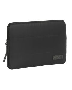 FUNDA PC SAFTA MOOS CAPSULA ACOLCHADO NEGRO 25X34CM