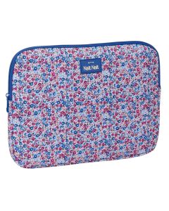 FUNDA PC SAFTA NAIT NAIT FLORES COIMBRA AZUL 25X34CM