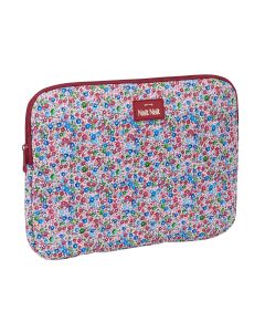 FUNDA PC SAFTA NAIT NAIT FLORES COIMBRA BURDEOS 25X34CM