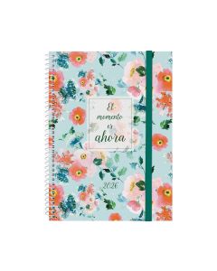 AGENDA FINOCAM POLIPROPILENO ESPIRAL DESIGN AHORA CON GOMA 212X155MM SEMANA VISTA E10