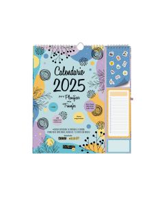 CALENDARIO PARED FINOCAM ESPIRAL ESCRIBIR TALKUAL PLUS 330X300MM MES VISTA
