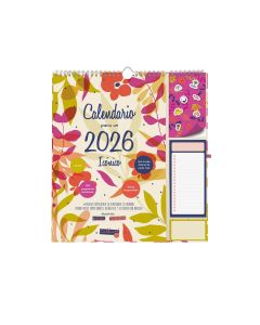 CALENDARIO PARED FINOCAM ESPIRAL ESCRIBIR TALKUAL PLUS 330X300MM MES VISTA