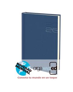 AGENDA BOOST TAPA DURA POSITANO AZUL 24X17CM DIA PAGINA E11