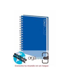 AGENDA BOOST TAPA DURA ESPIRAL POSITANO AZUL 21X15CM DIA PAGINA D08