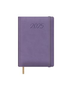 AGENDA DOHE ACOLCHADA SAMBA CON GOMA 21X15CM DIA PAGINA MORADA