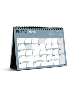 CALENDARIO SOBREMESA MIQUELRIUS ESPIRAL ESCRIBIR CHROMAT A5 MES VISTA