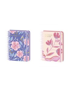 AGENDA MOOVING TAPA DURA ESPIRAL SPRING CON GOMA A5 DIA PAGINA