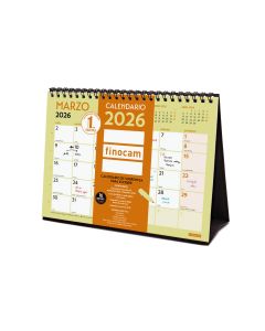 CALENDARIO SOBREMESA FINOCAM ESPIRAL GRAFIK ESCRIBIR 150X210MM MES VISTA S