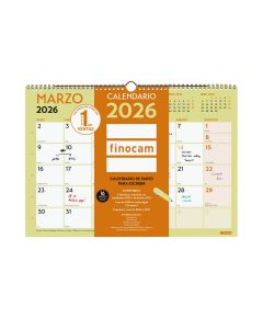 CALENDARIO PARED FINOCAM ESPIRAL GRAFIK ESCRIBIR 297X420CM MES VISTA A3