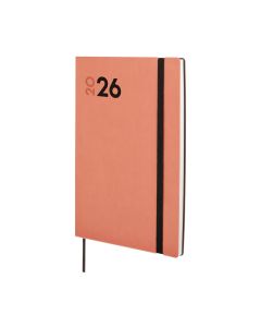 AGENDA FINOCAM POLIURETANO FLEXIBLE DYNAMIC MARA CORAL CON GOMA 204X140MM SEMANA VISTA Y10