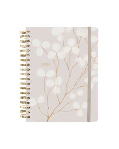 AGENDA FINOCAM TAPA DURA ESPIRAL OPTIMAL VERA CON GOMA 250X176MM DIA PAGINA B5