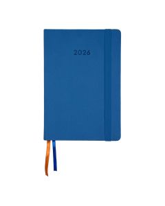 AGENDA PRAXTON TAPA DURA LINE AZUL CON GOMA CUARTO DIA PAGINA