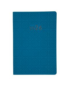 AGENDA PRAXTON TAPA DURA COPPA AZUL CUARTO DIA PAGINA